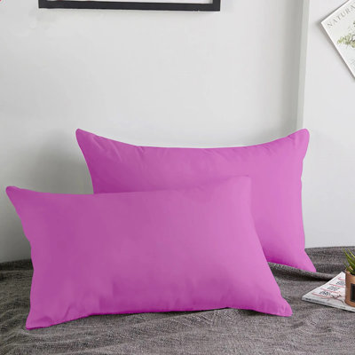Set of 2 Super Soft Microfiber Pillow Covers - Breathable, Easy Care, Ultra Soft Microfiber Fabric