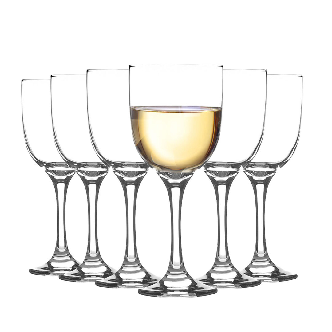 Argon Tableware - Campana White Wine Glasses - 290ml - Clear