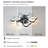 19.7 Inch Light Ceiling Fan With Lights Remote Control With Modern Butterfly Design Styling, Fan For Bedroom, Living Room, Timing Function, Noiseless, Children's Favorite-1835472397