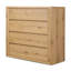 Novella 4 Drawer Dresser-Natural Oak Veneer Thick Random
