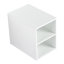 Meuble-lavabo mural 48 po avec lavabo et armoire latérale, portes à fermeture en douceur, armoire combinée (KD-Packing), meuble-lavabo