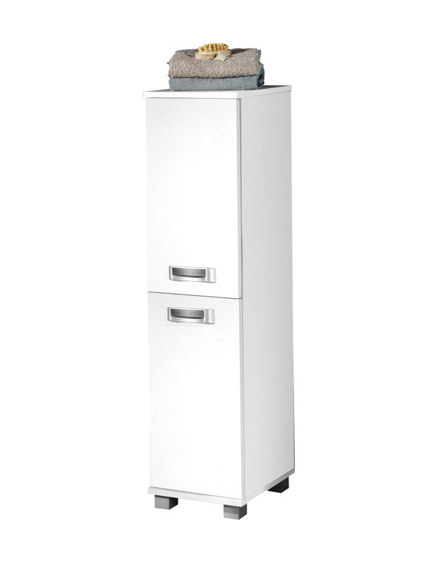 Cadiz Freestanding Linen Cabinet, White