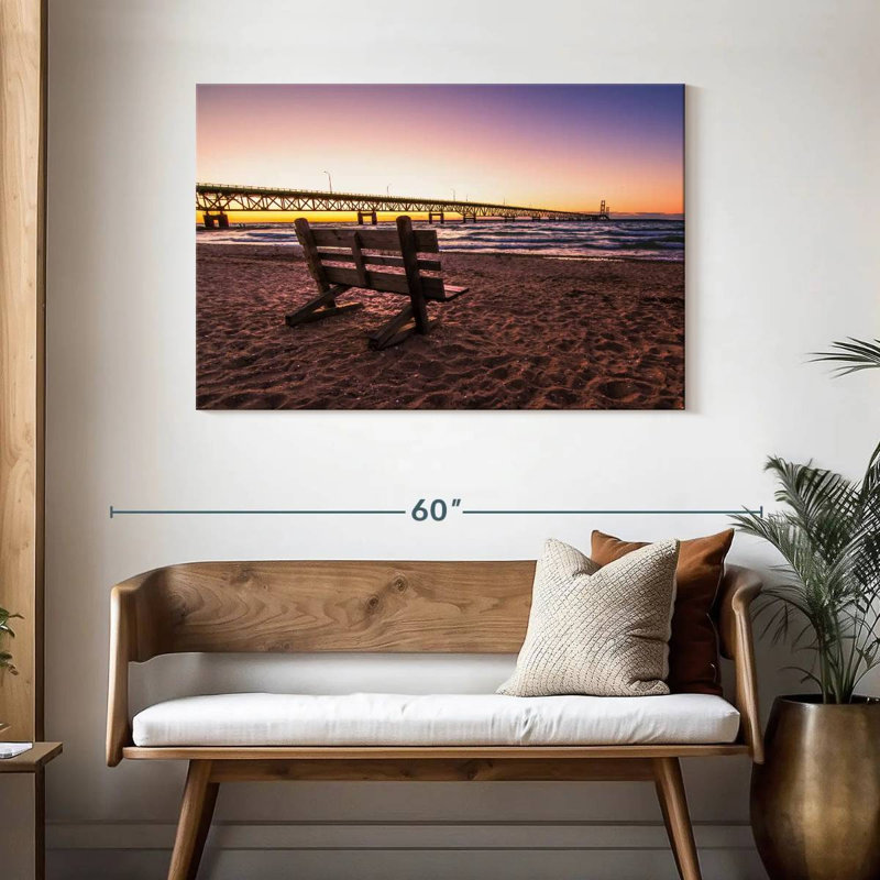 Plage Gillard Mackinac Bridge, H 30 po x l 45 po