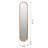 9.5" X 47.2" Decorative Wall Mirror With Elongated Oval Frame
