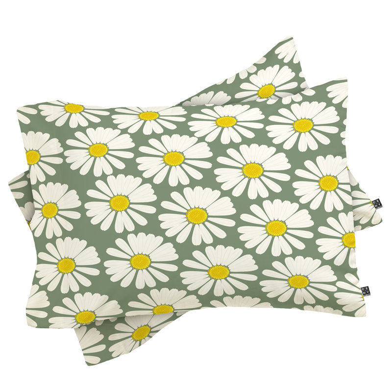 Taie d’oreiller motif camomille, Très grand