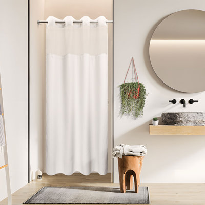Ramjani Shower Curtain with Liner Included