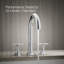 Poignées de robinet de salle de bain à fixation sur le comptoir occasion, H 3,56 po x l 3,44 po-73875595