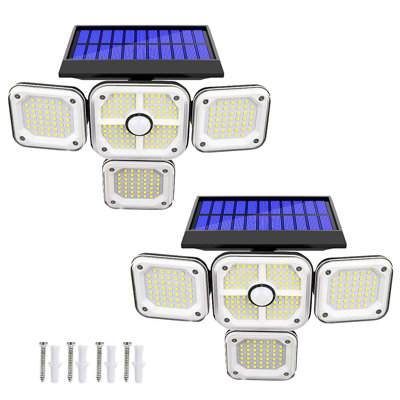 231 LED Solar Outdoor Motion Sensor Lights, Flood Light, Security Light