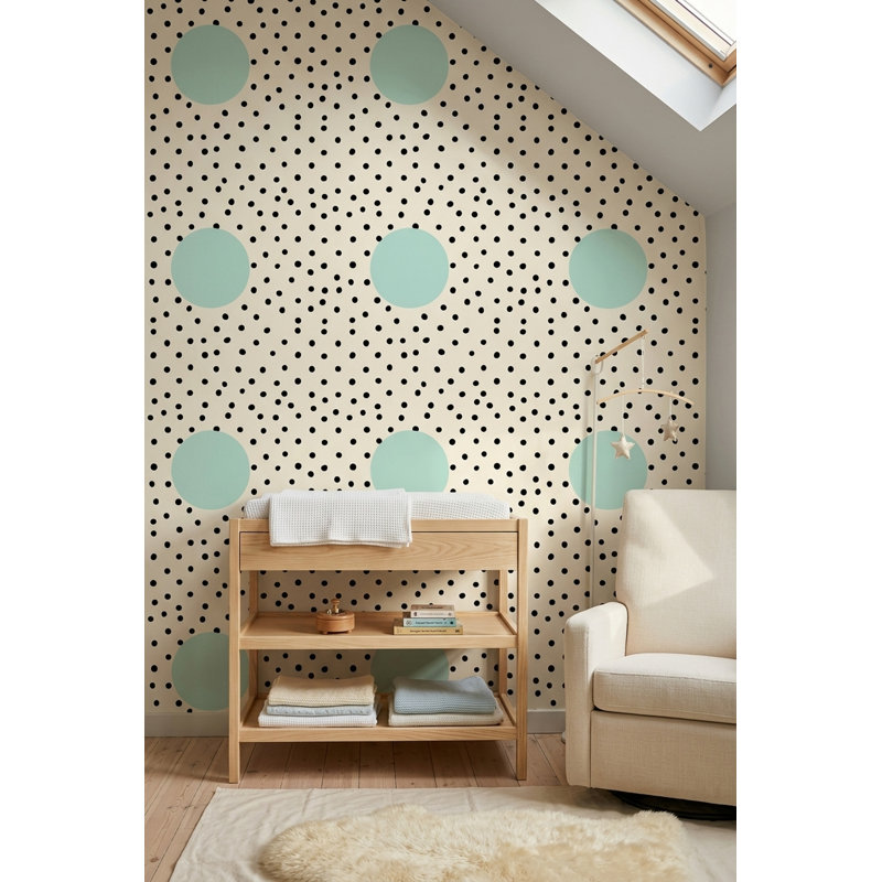 Murale rétro Mid-Century, Peel and Stick
