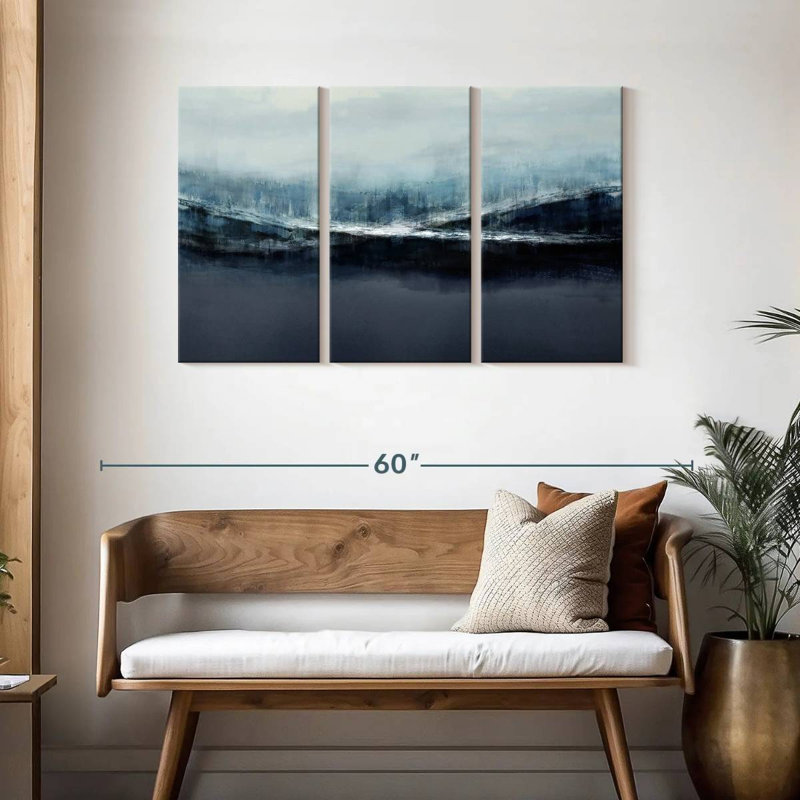 Avery Ascending Blue, 28" H x 45" W
