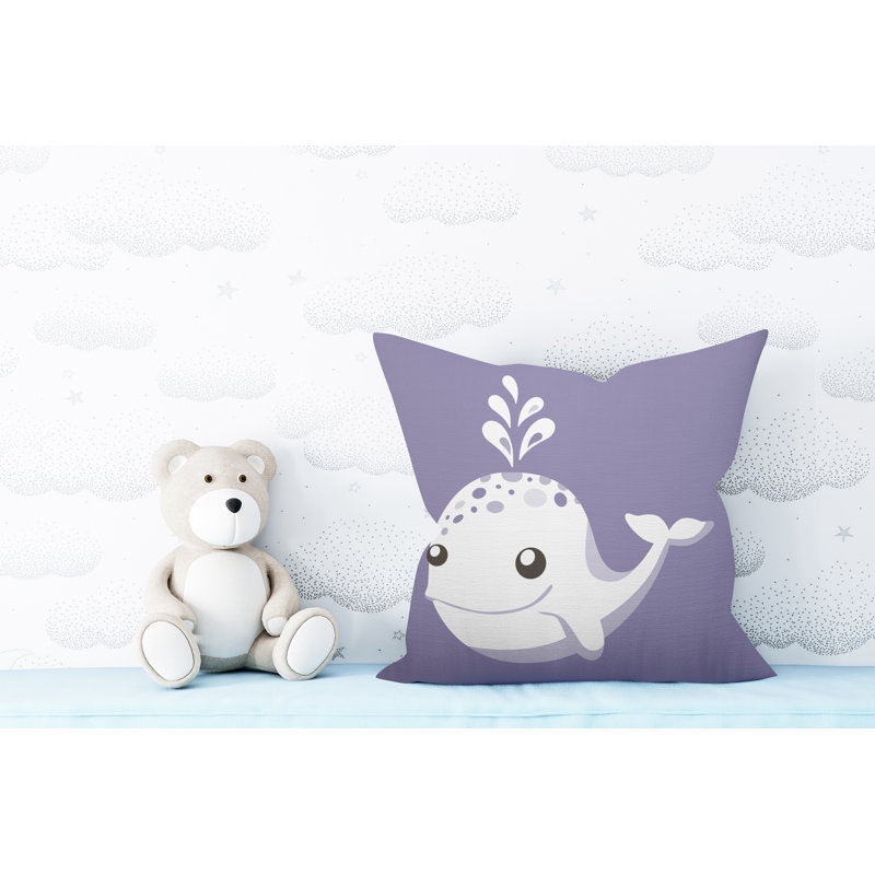 Coussin Whally, L 19 po x H 19 po, Pervenche
