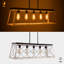 Lustre rectangulaire à 5 lumières pour îlot de cuisine