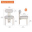 Ensemble de 2 chaises de salle à manger Mid-Century modernes-130797079