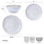 Mikasa Harley Stoneware Dinnerware Set, 12 Piece