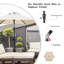Parasol de patio 7,5 pi avec inclinaison et manivelle Arlmont & Co.-551113986