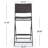Tabouret de bar Akshaye avec structure en métal (ensemble de 2)