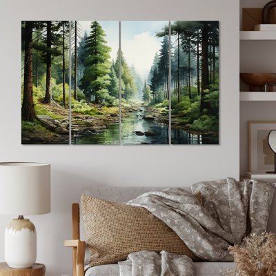 Canada Whispering Pines II Cities & Countries Wall Decor on Metal