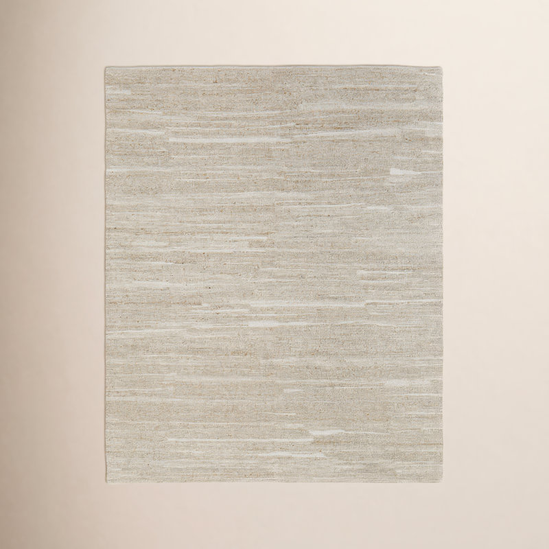 Tapis rectangulaire en laine Mellina, Rectangle 3 pi 6 po x 5 pi 6 po