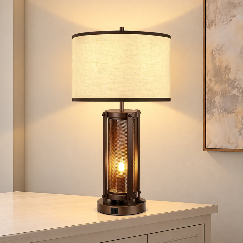 Lampe de table 24 "à intensité variable avec USB-A / C