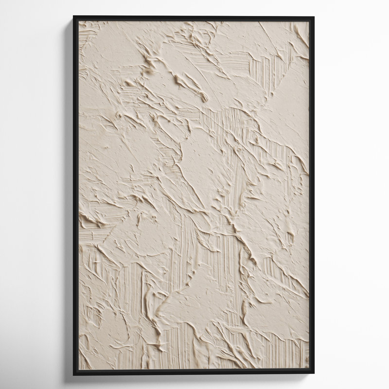 Muted Dabs by Oliver Gal - Floater Frame Print on Canvas, Black, 46" H x 31" W