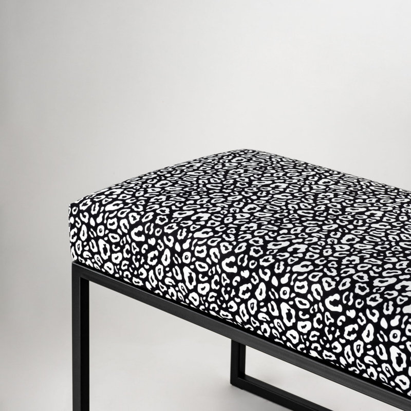 Gerson Velvet Upholstered Bench, H40 x W80 x D40cm