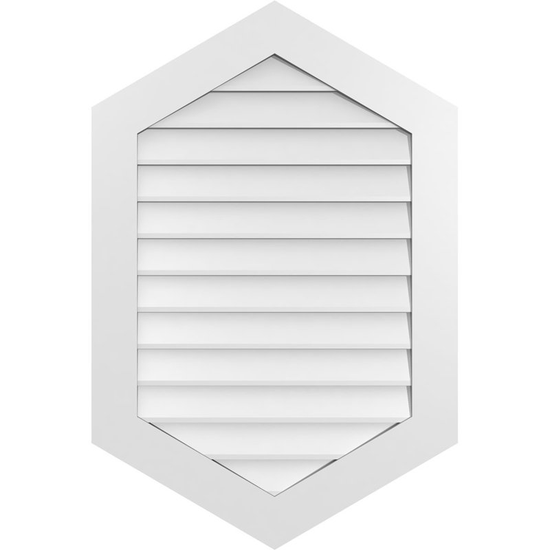 Ventilé vertical à pignon vertical 7/12 po, H 1 po x l 28 po x L 42 po