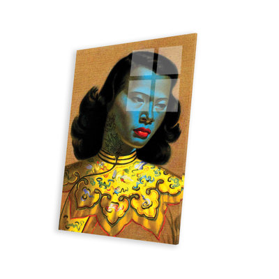 " Blue Lady Tattooed " by Andrew M Barlow