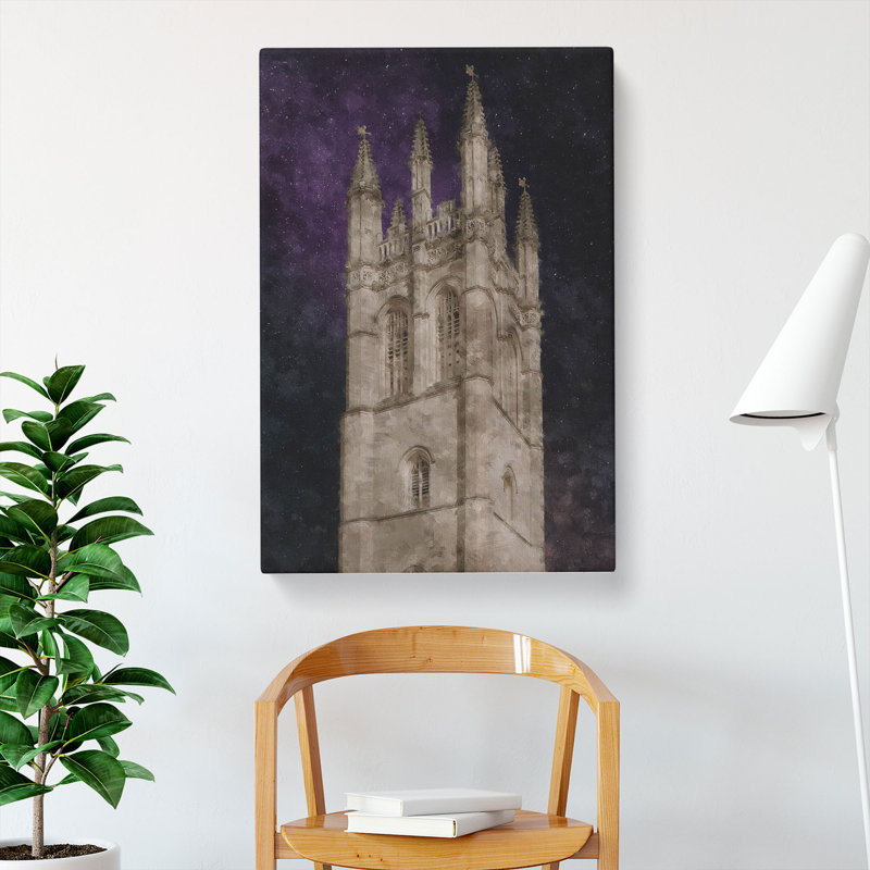 Magdalen Tower In Oxford England - Wrapped Canvas, 76cm H x 50cm W x 3cm D