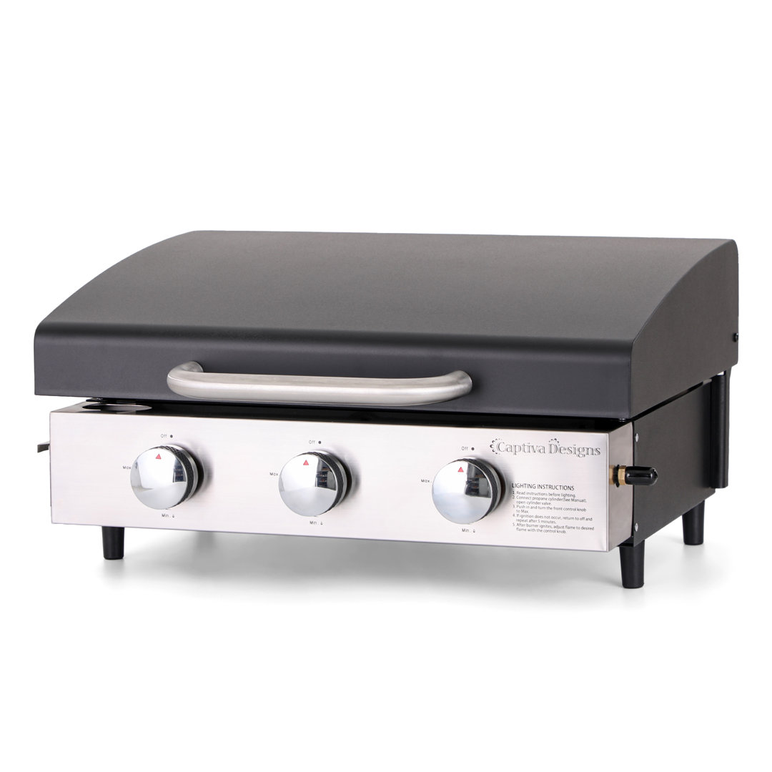 Alphamarts 3 - Burner Portable Liquid Propane Gas Grill Alphamarts
