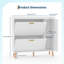 White Wooden Shoe Cabinet with Mirror, 2 Flip Drawers & Side Storage Cabinet, Freestanding Modern Shoe Storage with Adjustable Shelves for Hallway, Bedroom, Living Room