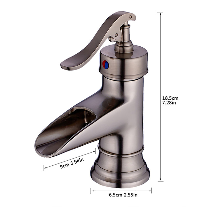 Robinet de salle de bain à un trou