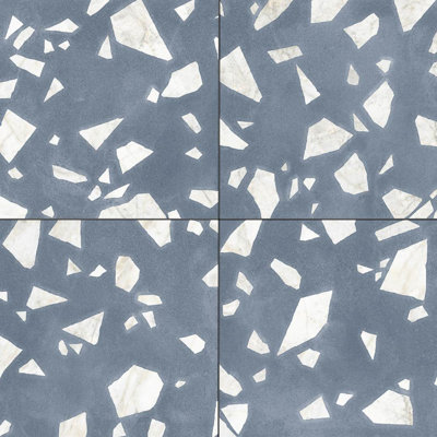 Carreau de mur et de plancher en porcelaine mate 24 po x 24 po Terrazzo 2.0