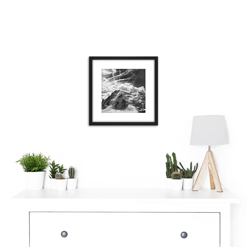 Buisse Mont Blanc Tacul Mountain Summit Photo - Single Picture Frame Print