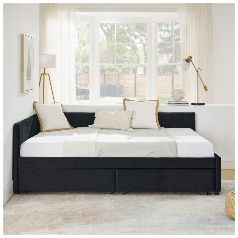 Lit pour chambre à coucher, Noir