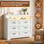 Solid Wood 110 cm W Chest of 6 Drawers