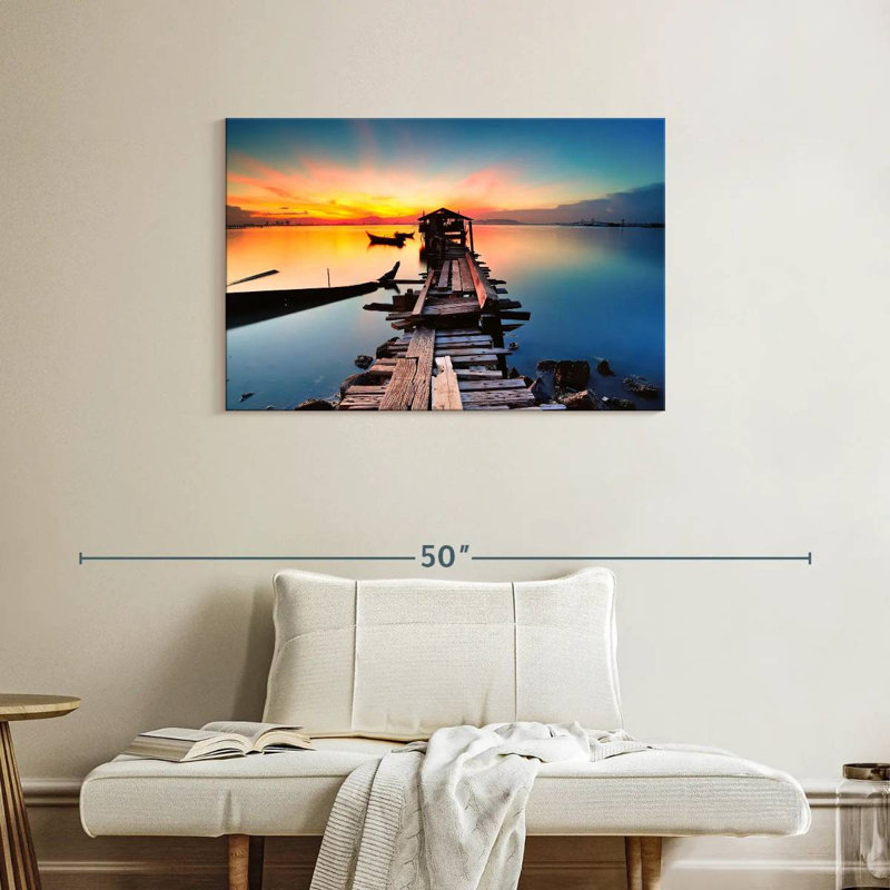 Aletra Jelutong Penang Fishing Pier, 24" H x 36" W