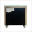 Table de chevet beige en velours