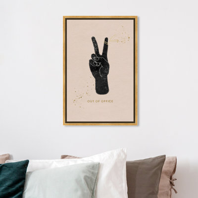 «Out of Office» par Oliver Gal, reproduction d'art graphique sur toile