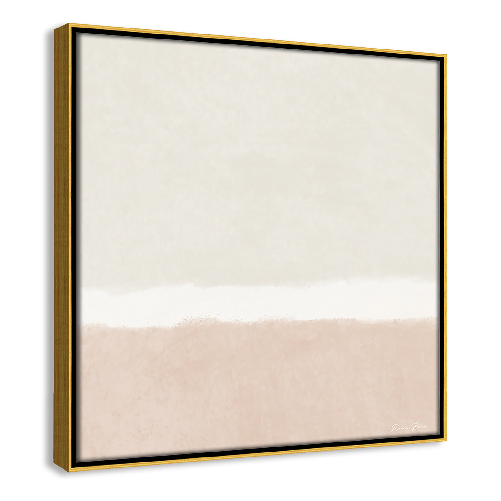 Willadeene "Slate I" Print, 13.5" H x 13.5" W, Gold Framed
