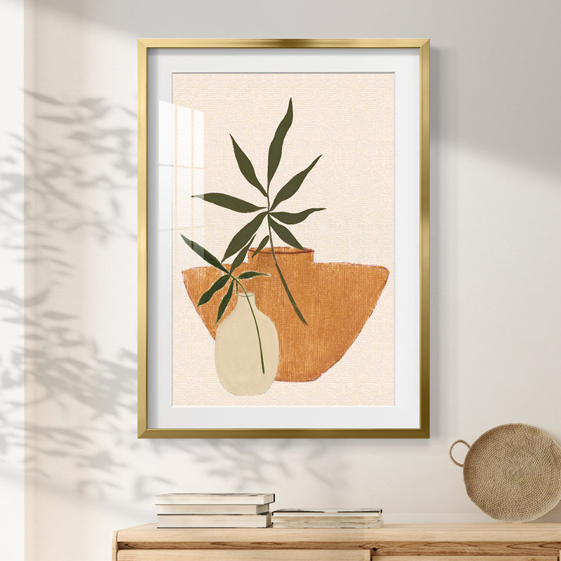 Santa Fe Still Life II - reproduction encadrée, H 28,5 po x l 20,5 po, Doré