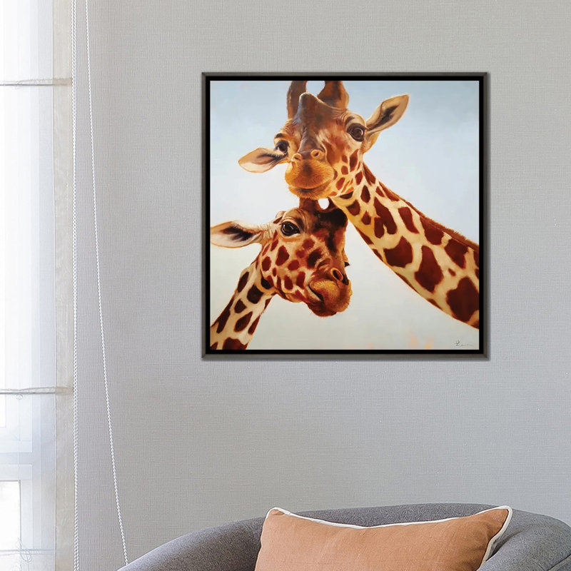 Soulmate II, Dark Rustic Wood Floater Framed, 26'' H x 26'' W