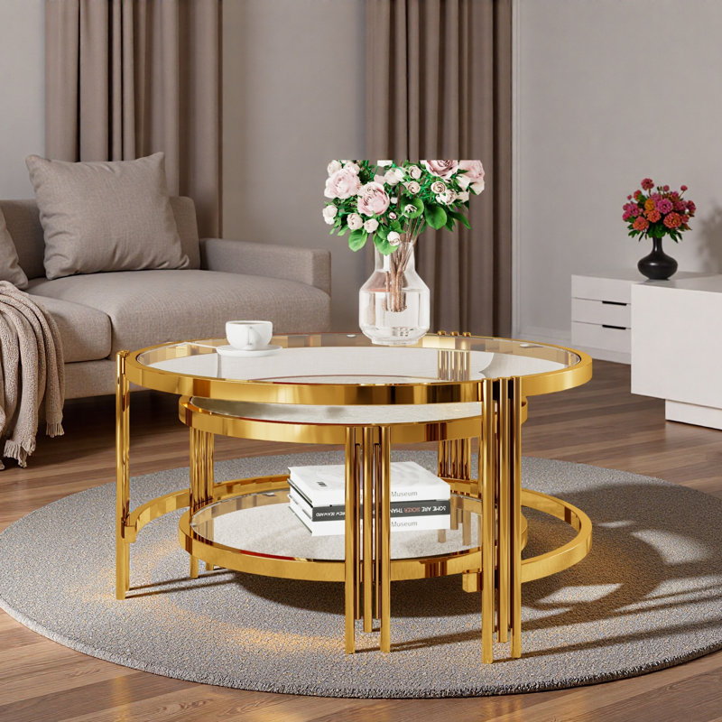 Table basse gigogne 2 pièces Modern