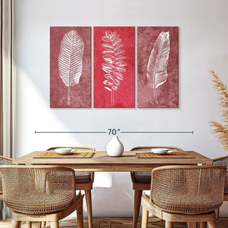 Harnek Leaf Imprints, 36" H x 57" W