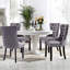 Chaises de salle à manger, chaise de salle à manger rembourrée haut de gamme avec anneau clouté-511006597-511006614-531111163