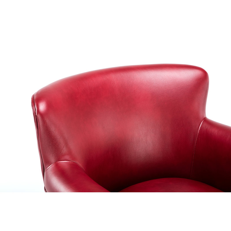Fauteuil club rouge Hadley, Rouge