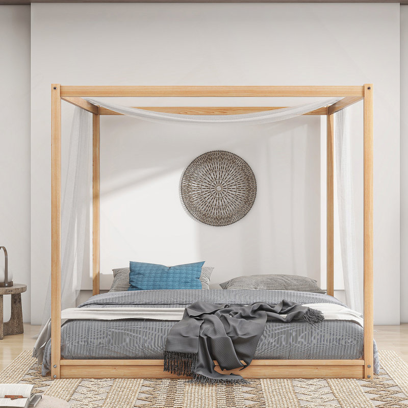 Lit plateforme avec pieds de support CaNopy