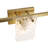 3 - Light Ripped Textured Water Glass Vanity Light