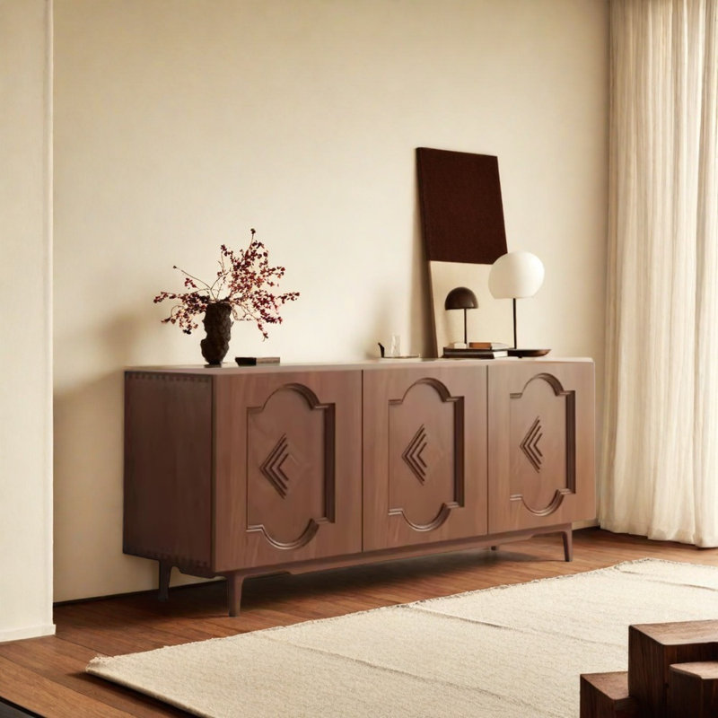 Multi-Functional Retro Sideboard, 31.5" H x 55.12" W x 15.75" D
