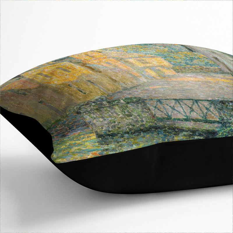 Square Throw Cushion, Black, 40cm H x 40cm W x 15cm D