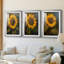 FLORAL Series CDXCIV - Impression encadrée sur mesure de qualité supérieure - 3 pièces-160804803-160804800